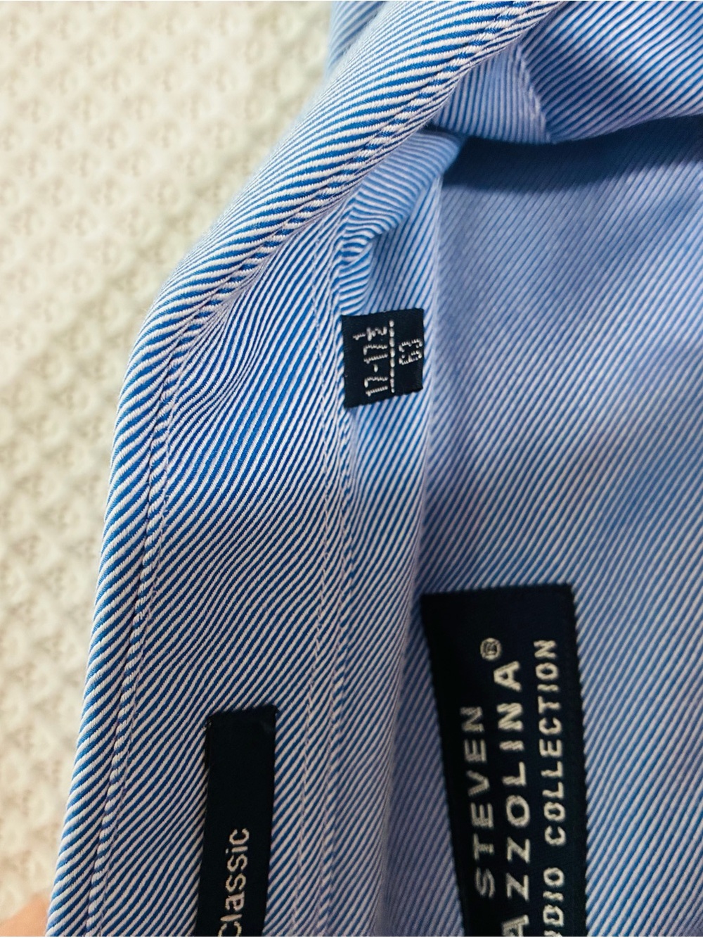Blue Classic Men's Button-Down Shirt
